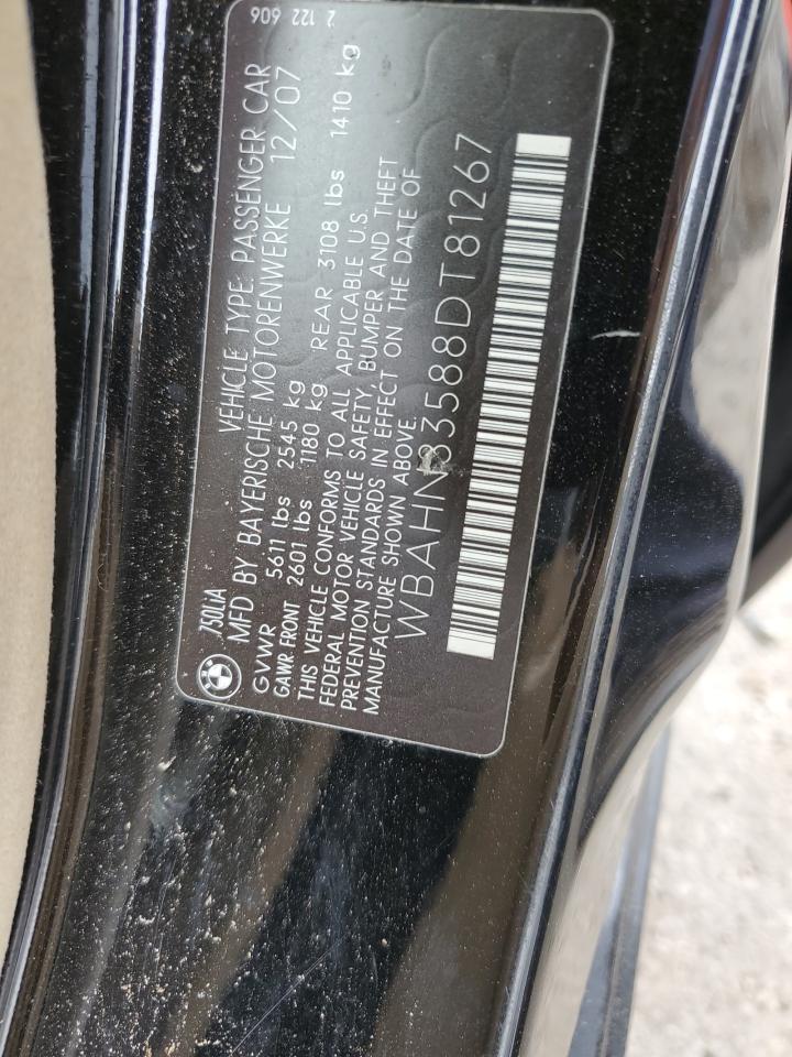 WBAHN83588DT81267 2008 BMW 750 Li