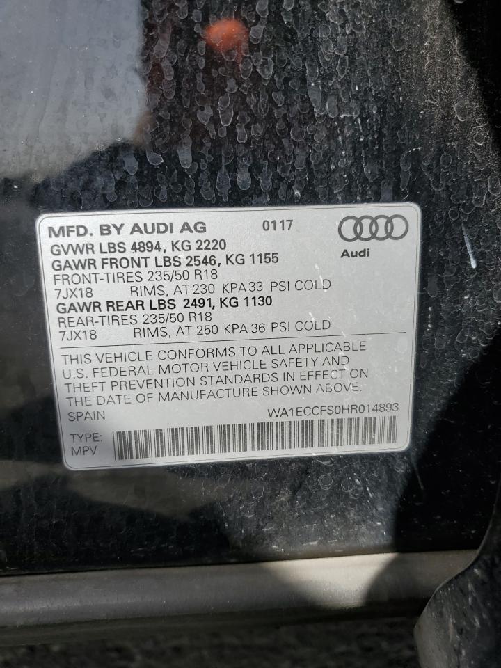 WA1ECCFS0HR014893 2017 Audi Q3 Premium