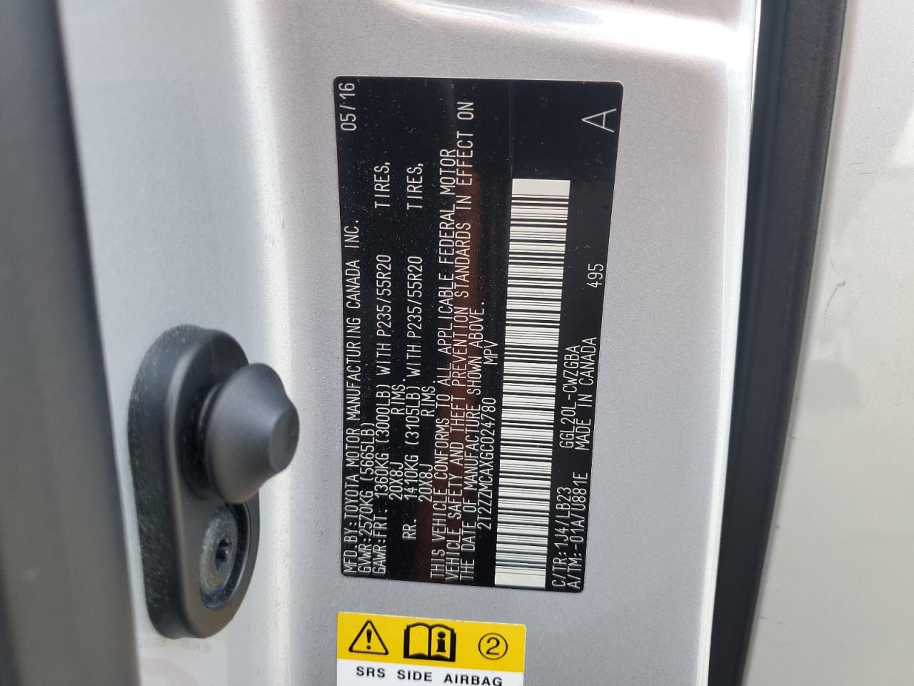 2T2ZZMCAXGC024780 2016 LEXUS RX - Image 12