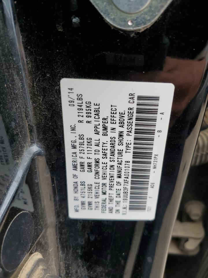 19UUB3F7XFA001078 2015 Acura Tlx Advance