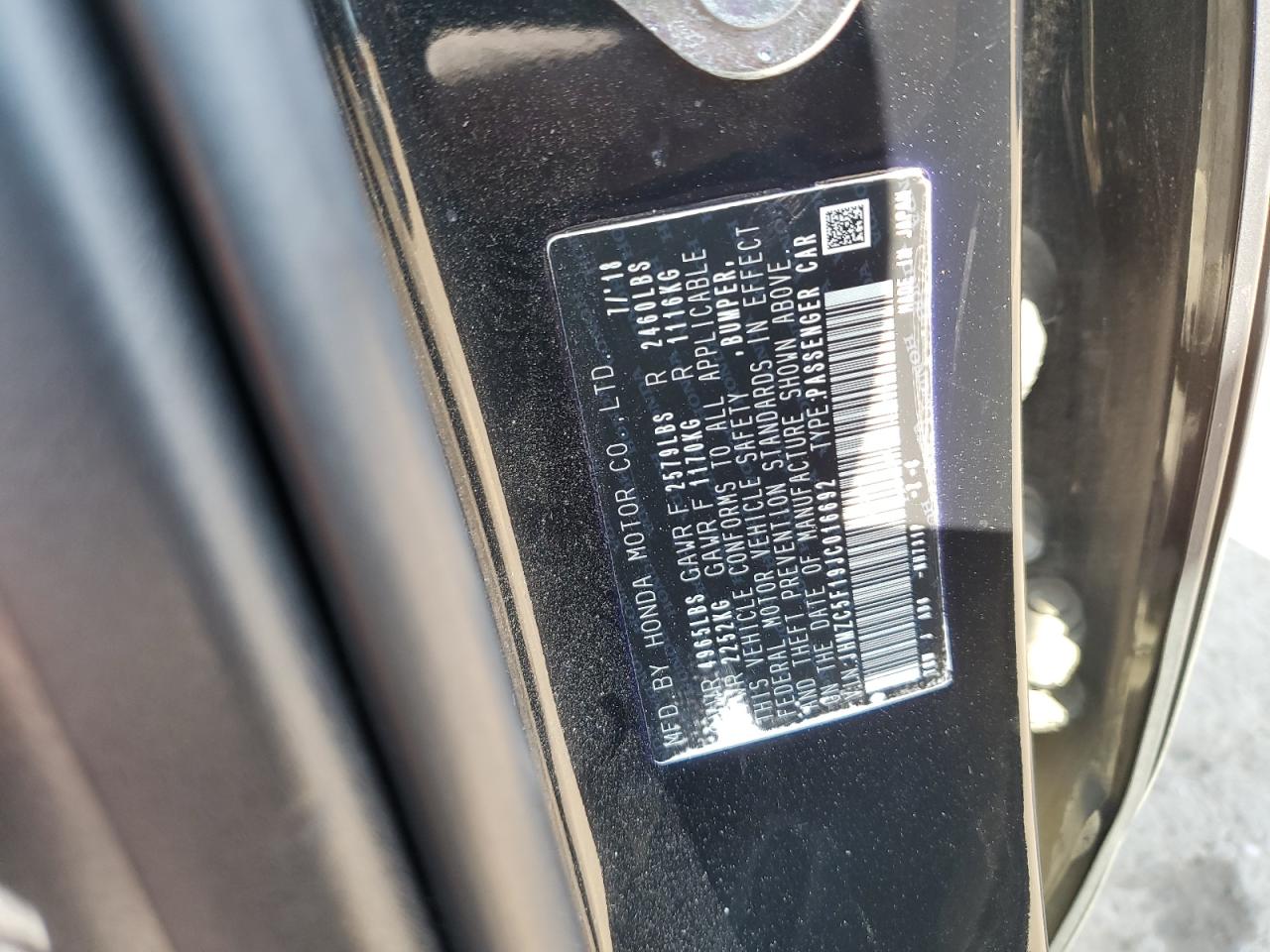 2018 Honda Clarity VIN: JHMZC5F19JC016692 Lot: 71474634