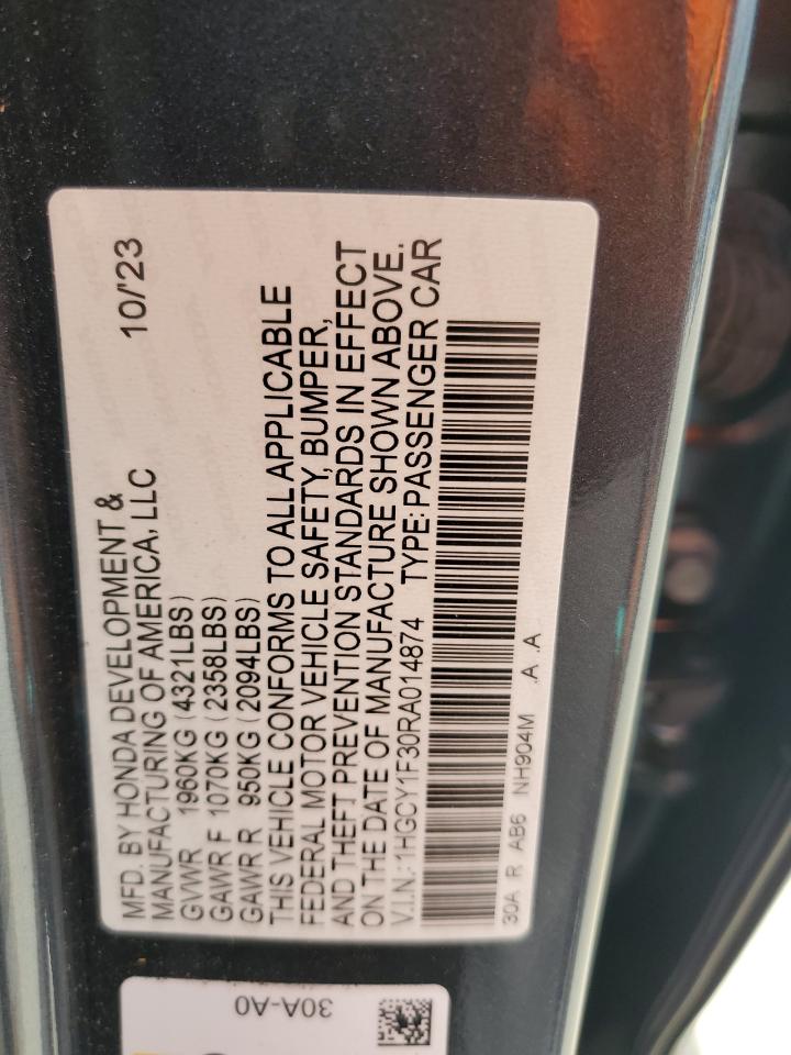 1HGCY1F30RA014874 2024 HONDA ACCORD - Image 13