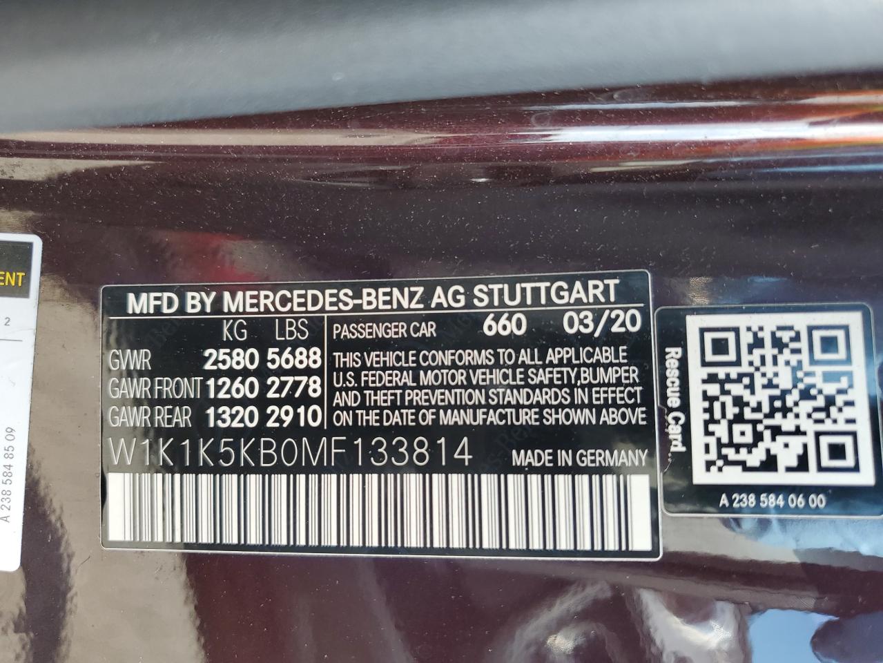 W1K1K5KB0MF133814 2021 Mercedes-Benz E 450 4Matic