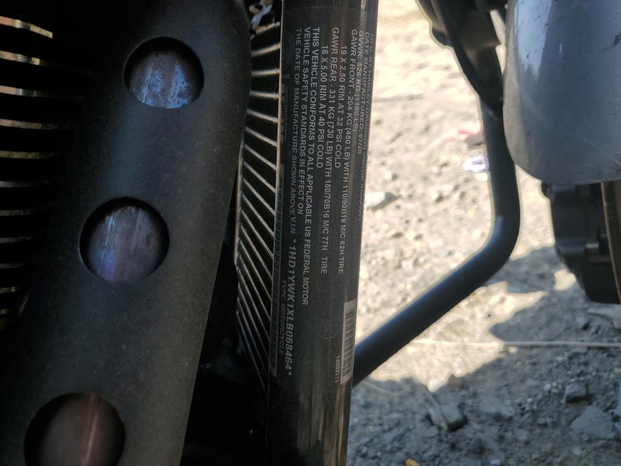 2020 Harley-Davidson Fxlrs VIN: 1HD1YWK1XLB068464 Lot: 70487244