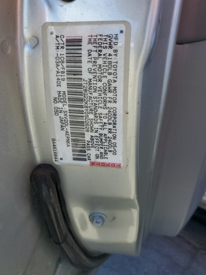 JT2BG22K8Y0502628 2000 Toyota Camry Ce