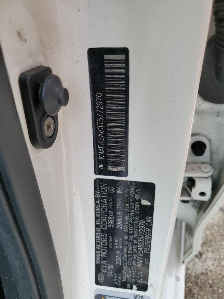 2018 Kia Forte Lx VIN: KNAFK5A83J5772970 Lot: 69074324