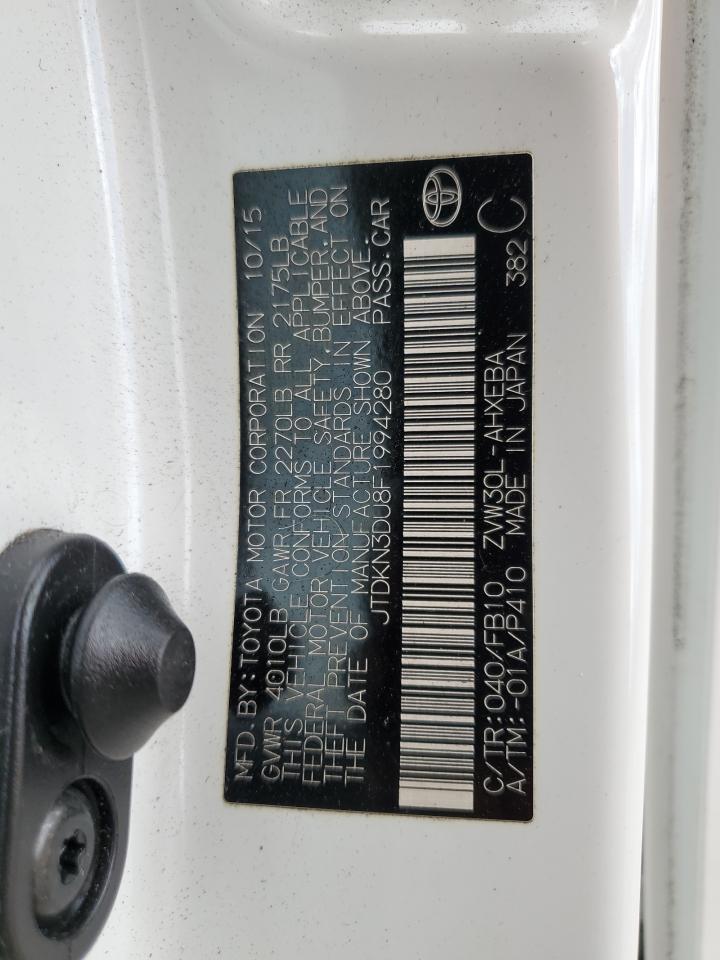 JTDKN3DU8F1994280 2015 Toyota Prius