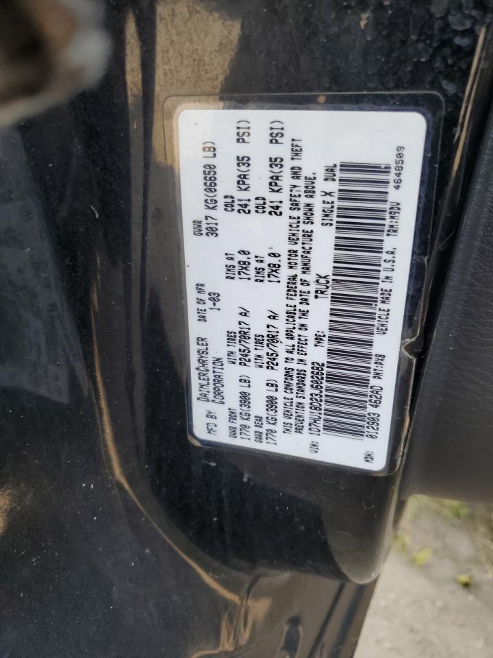 1D7HU18D23J602682 2003 Dodge Ram 1500 St