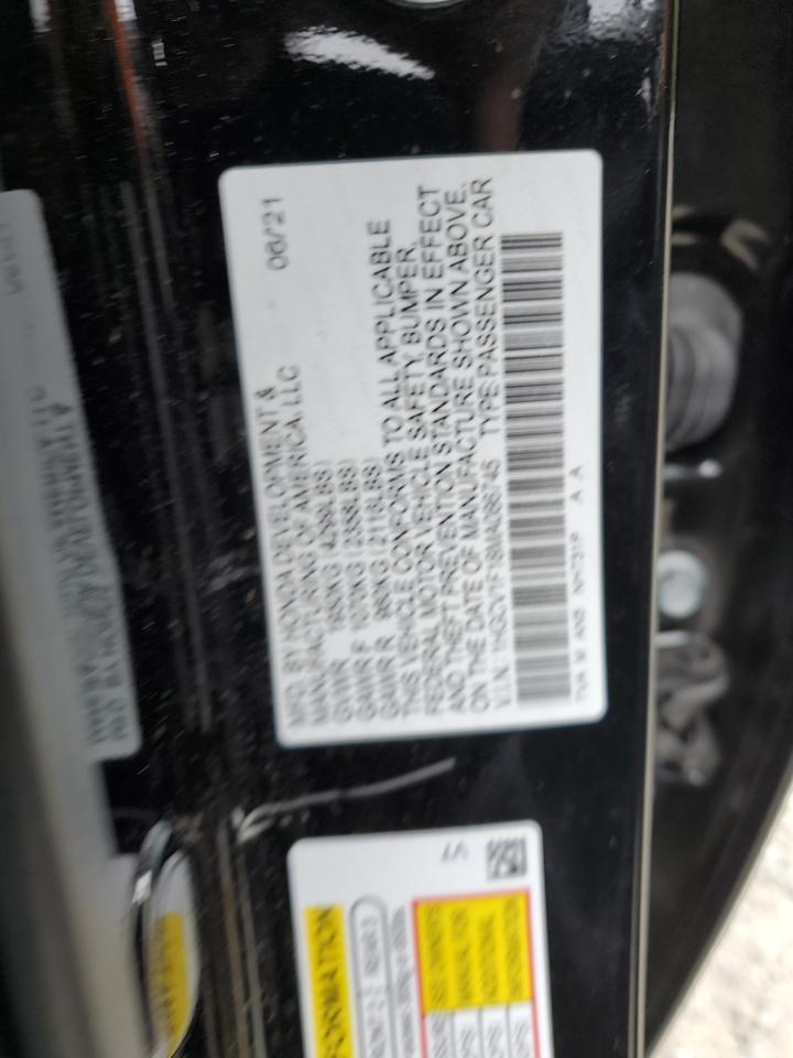 1HGCV1F18MA086745 2021 Honda Accord Lx