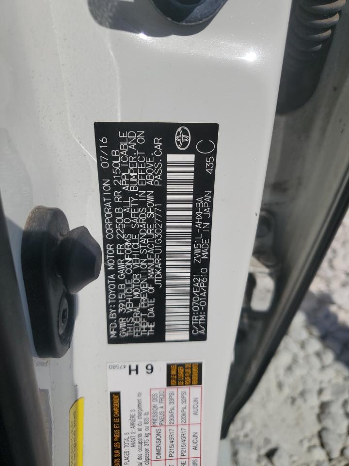 JTDKARFU1G3027771 2016 Toyota Prius