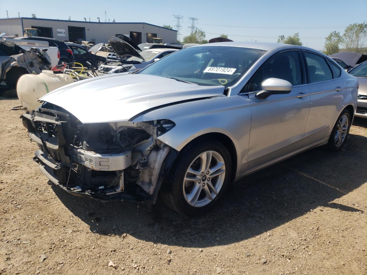 2018 Ford Fusion Se VIN: 3FA6P0H77JR179913 Lot: 69701924