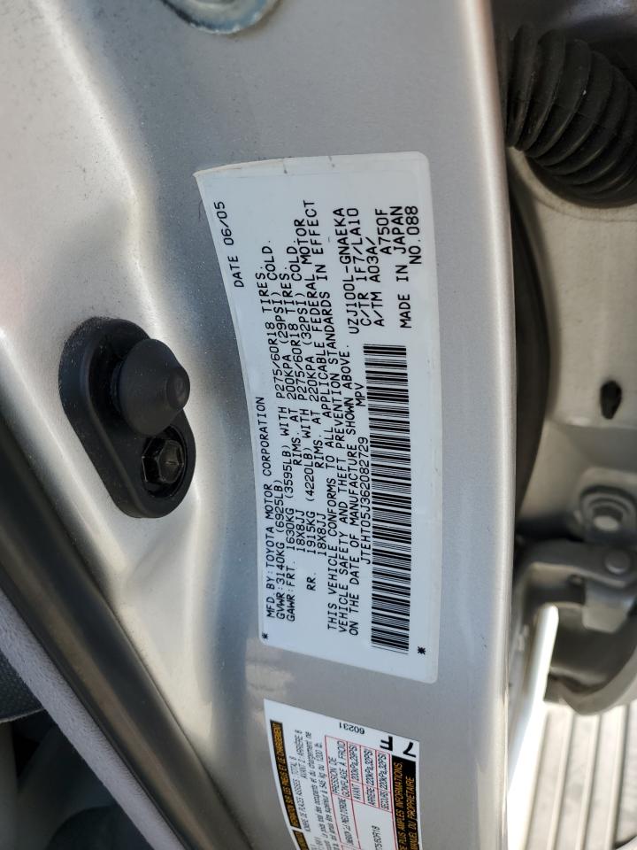 JTEHT05J362082729 2006 Toyota Land Cruiser