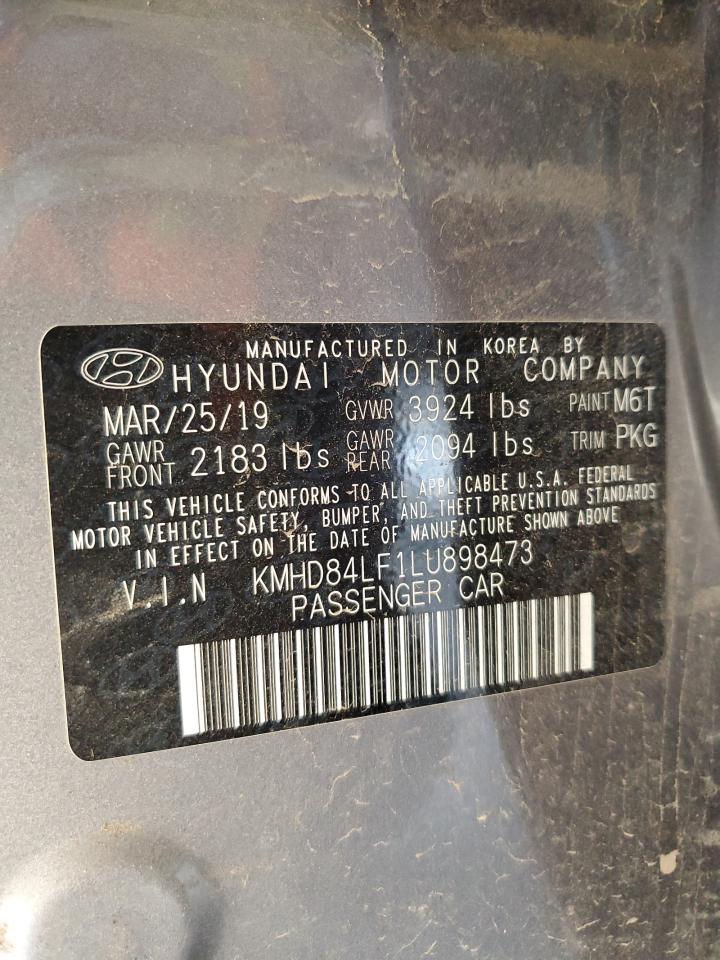 KMHD84LF1LU898473 2020 HYUNDAI ELANTRA - Image 12