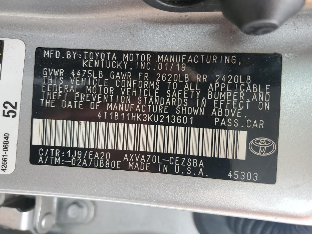 4T1B11HK3KU213601 2019 TOYOTA CAMRY - Image 14