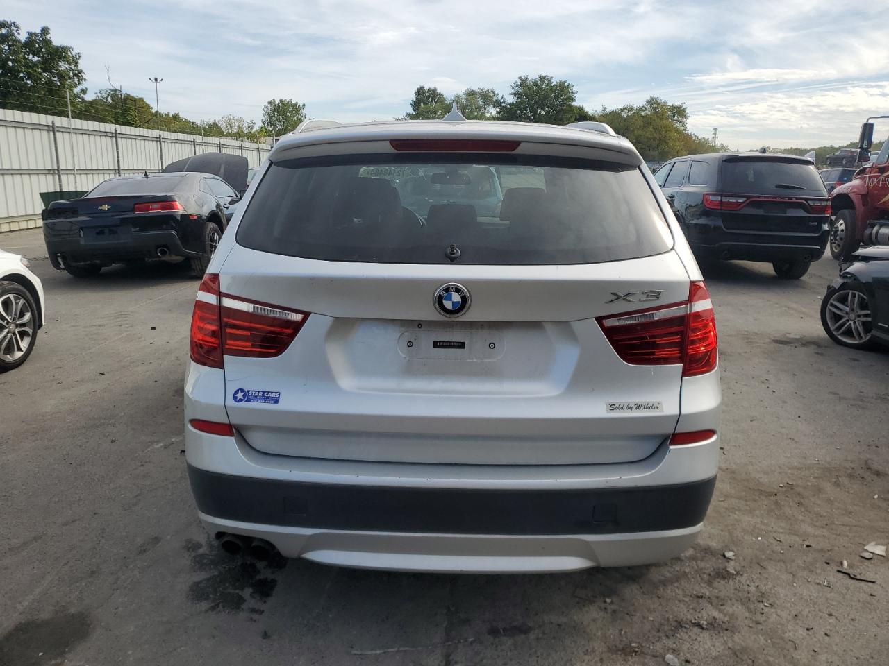 2012 BMW X3 xDrive28I VIN: 5UXWX5C54CL725404 Lot: 72148484