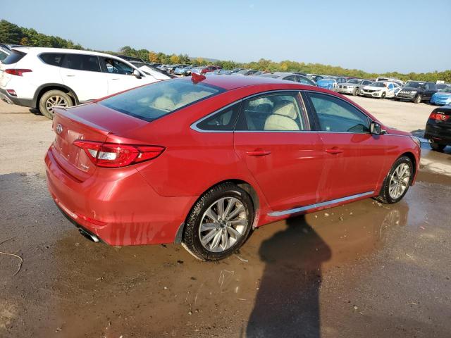  HYUNDAI SONATA 2017 Czerwony