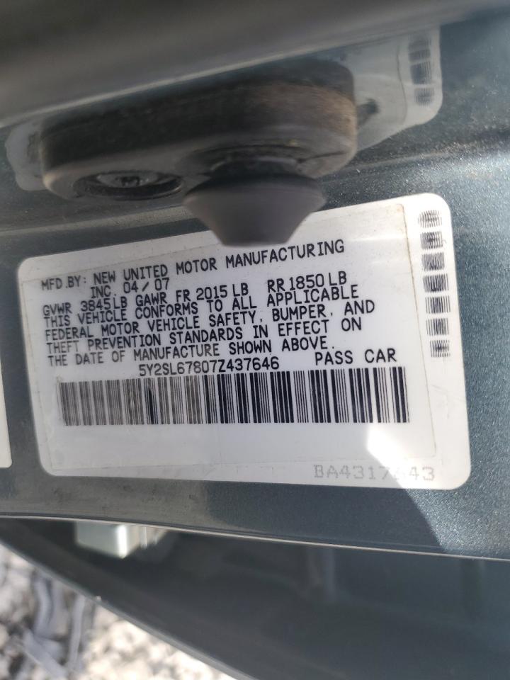 5Y2SL67807Z437646 2007 Pontiac Vibe