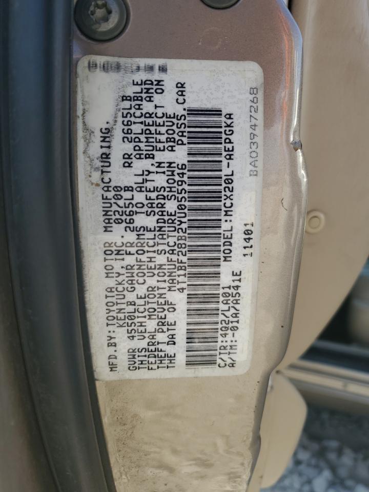 4T1BF28B2YU055946 2000 Toyota Avalon Xl