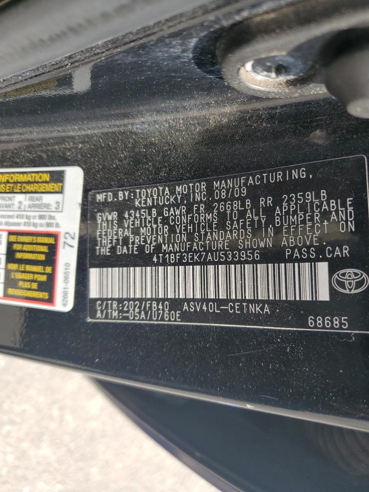 4T1BF3EK7AU533956 2010 Toyota Camry Base