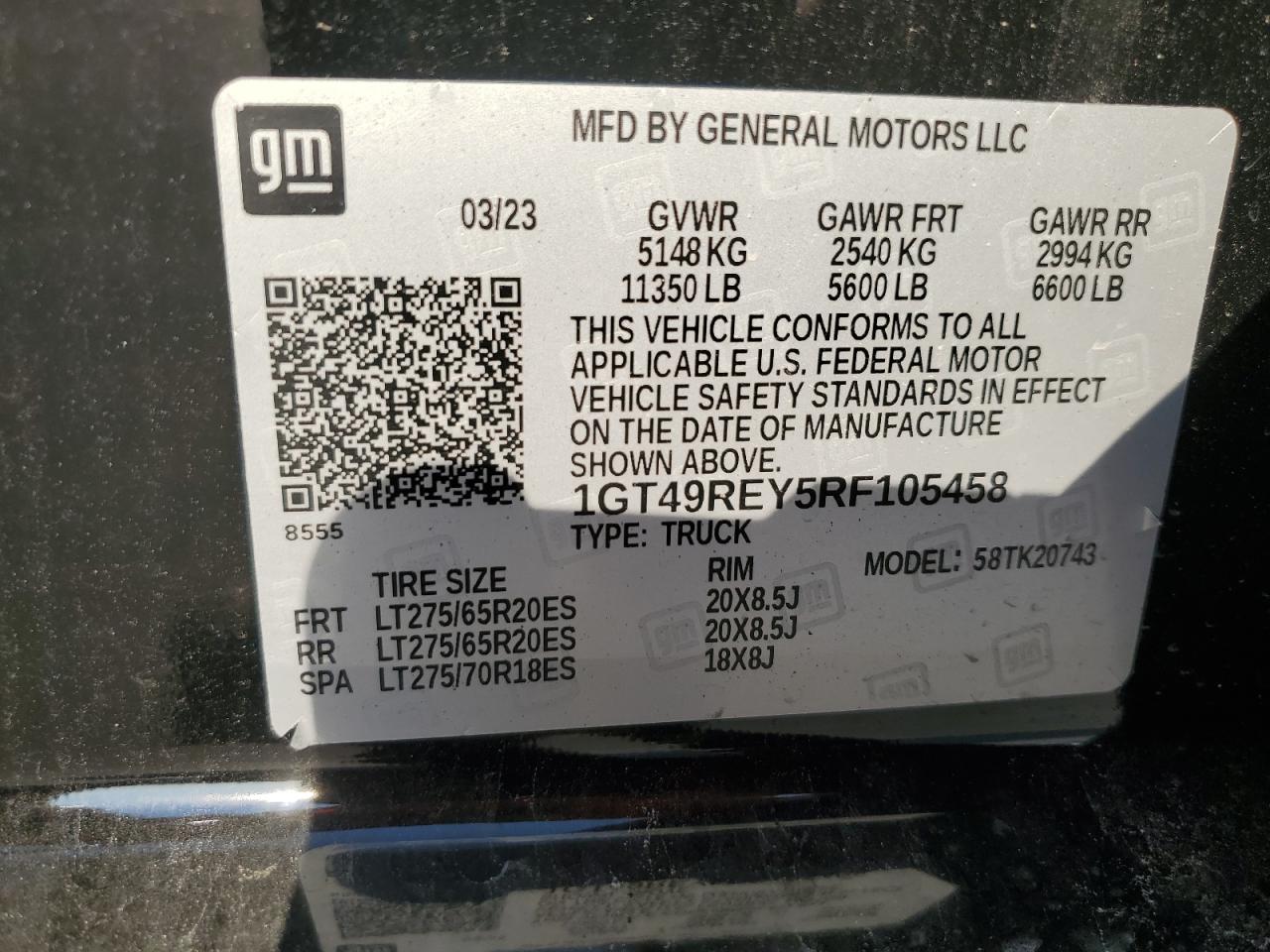 1GT49REY5RF105458 2024 GMC Sierra K2500 Denali