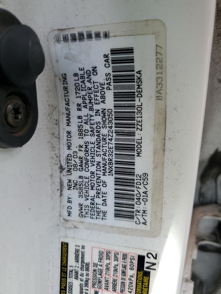 1NXBR32E74Z243050 2004 Toyota Corolla Ce