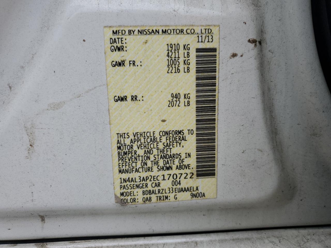 2014 Nissan Altima - Image 14