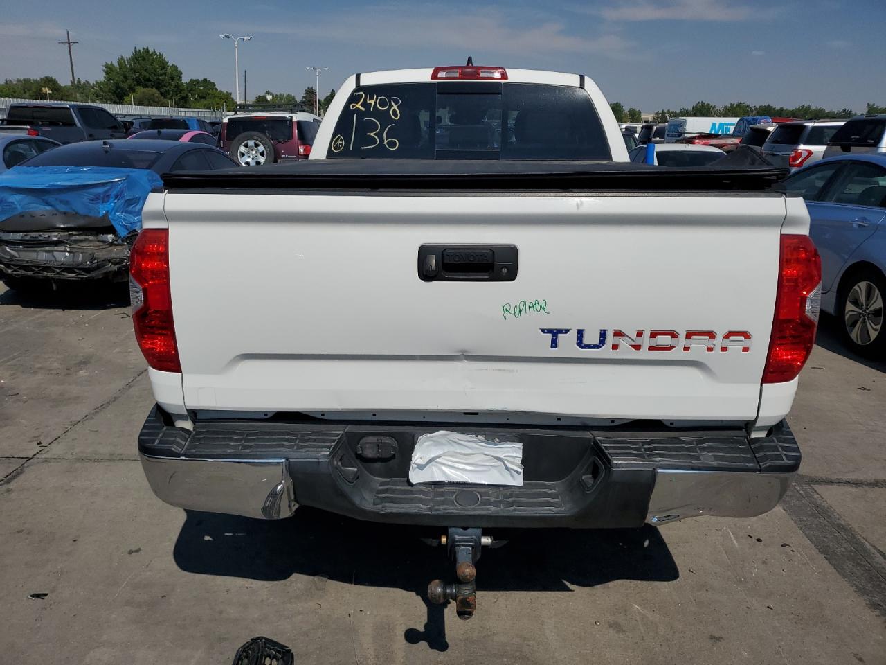 2020 Toyota Tundra Double Cab Sr VIN: 5TFUY5F15LX941754 Lot: 71103714