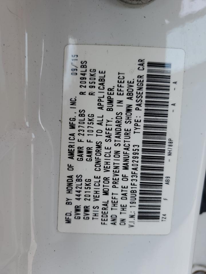 19UUB1F33FA029953 2015 Acura Tlx