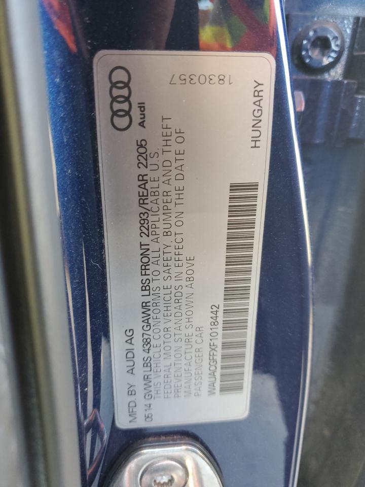 WAUACGFFXF1018442 2015 Audi A3 Premium