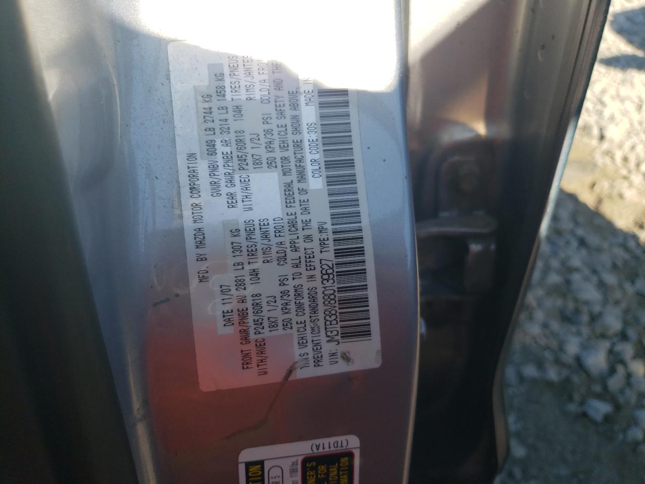 JM3TB38V880139627 2008 Mazda Cx-9