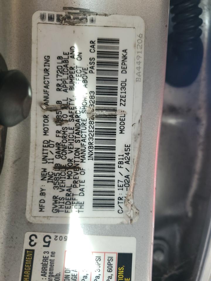 1NXBR32E28Z033283 2008 Toyota Corolla Ce