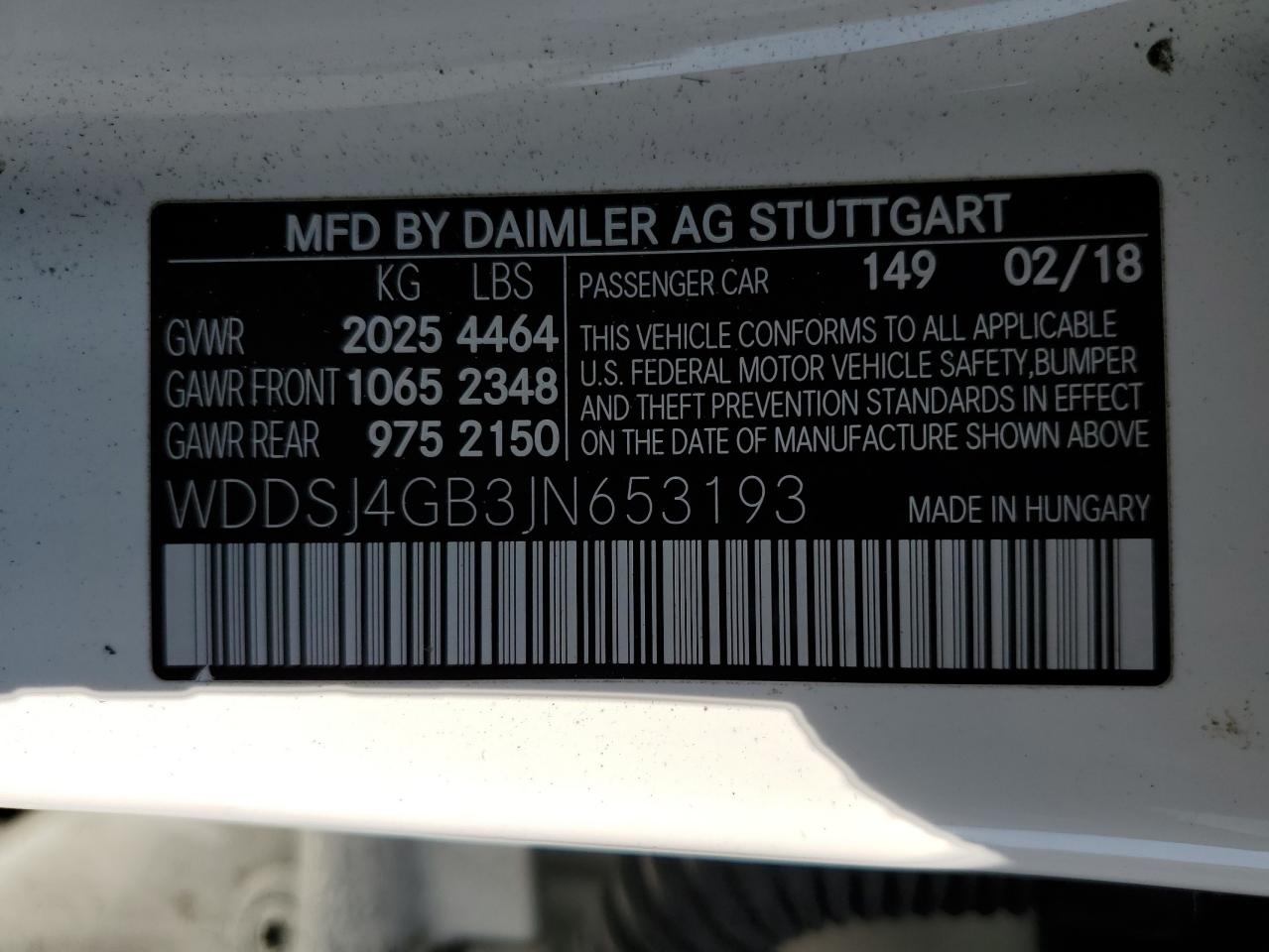 WDDSJ4GB3JN653193 2018 MERCEDES-BENZ CLA CLASS - Image 12