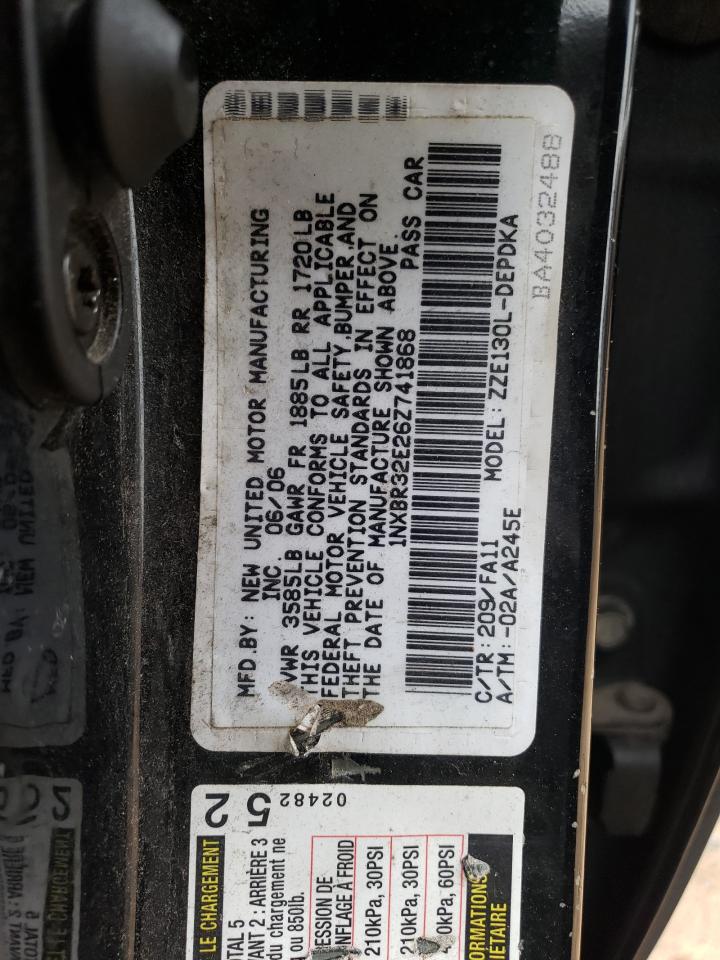 1NXBR32E26Z741868 2006 Toyota Corolla Ce