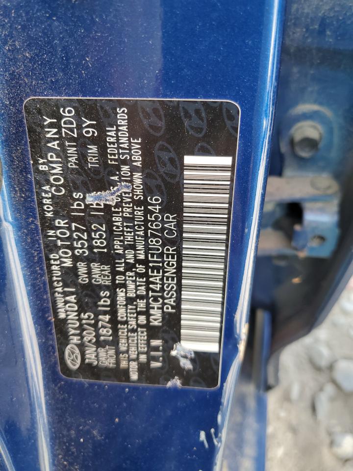 KMHCT4AE1FU876546 2015 Hyundai Accent Gls