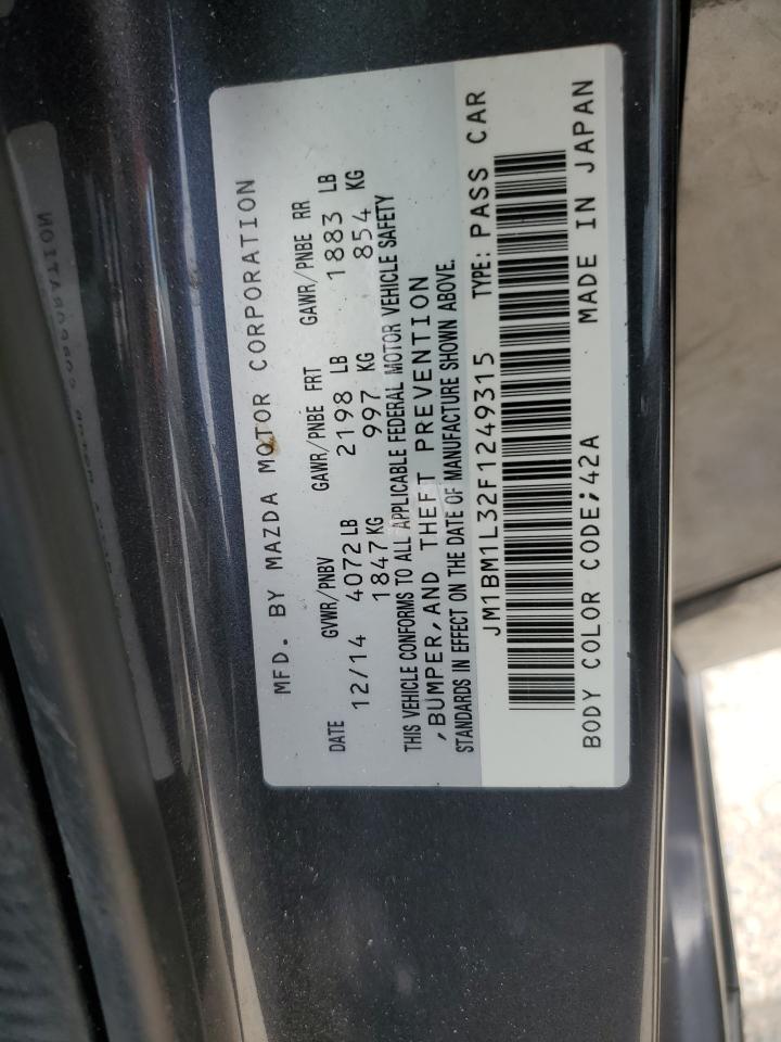 2015 Mazda 3 Touring VIN: JM1BM1L32F1249315 Lot: 73584614