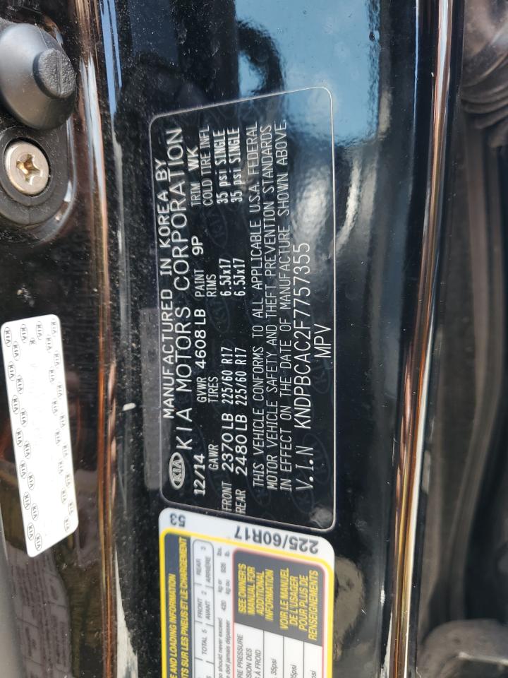 2015 Kia Sportage Lx VIN: KNDPBCAC2F7757355 Lot: 70234234