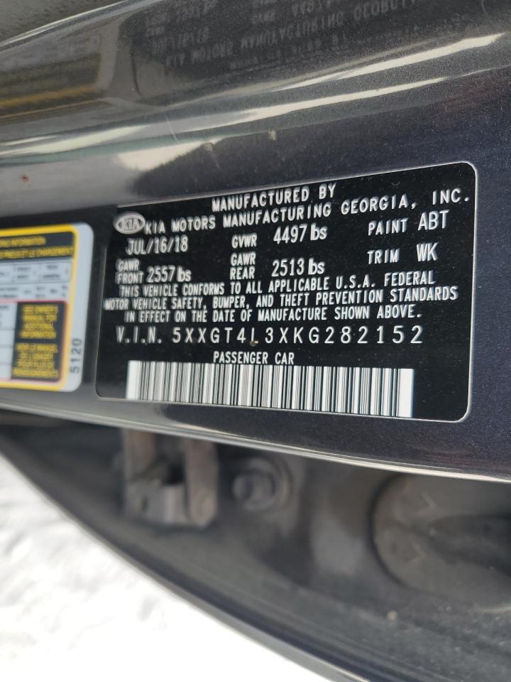 5XXGT4L3XKG282152 2019 Kia Optima Lx