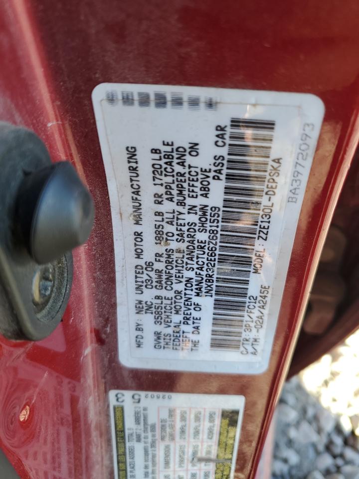 1NXBR32E66Z681559 2006 Toyota Corolla Ce