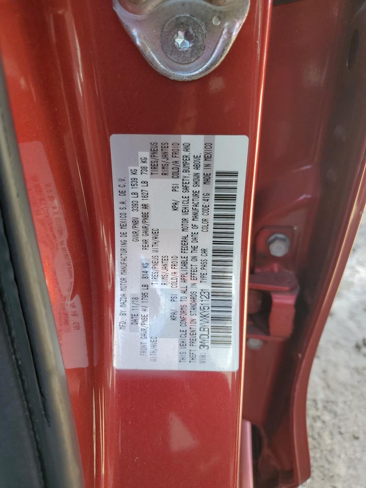 3MYDLBYVXKY511231 2019 Toyota Yaris L