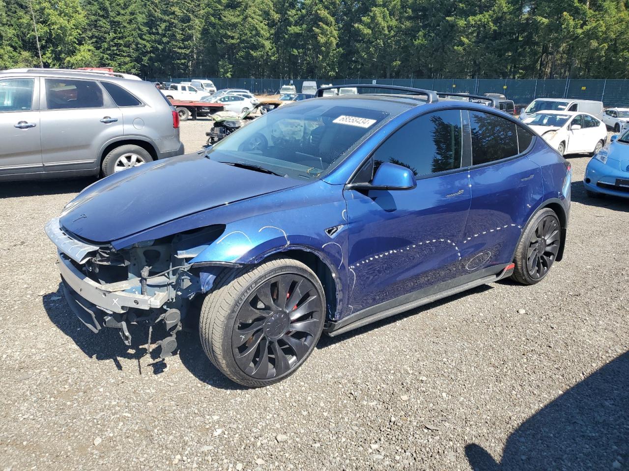 2021 Tesla Model Y VIN: 5YJYGDEF0MF230485 Lot: 68558434