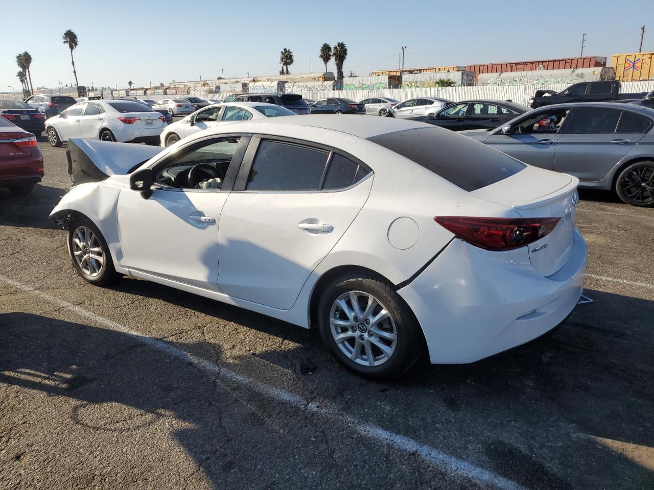 2015 Mazda 3 Touring white sedan gas JM1BM1V72F1252781 photo #3