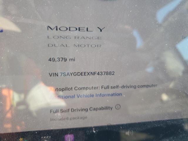 7SAYGDEEXNF437882 Tesla Model Y  9