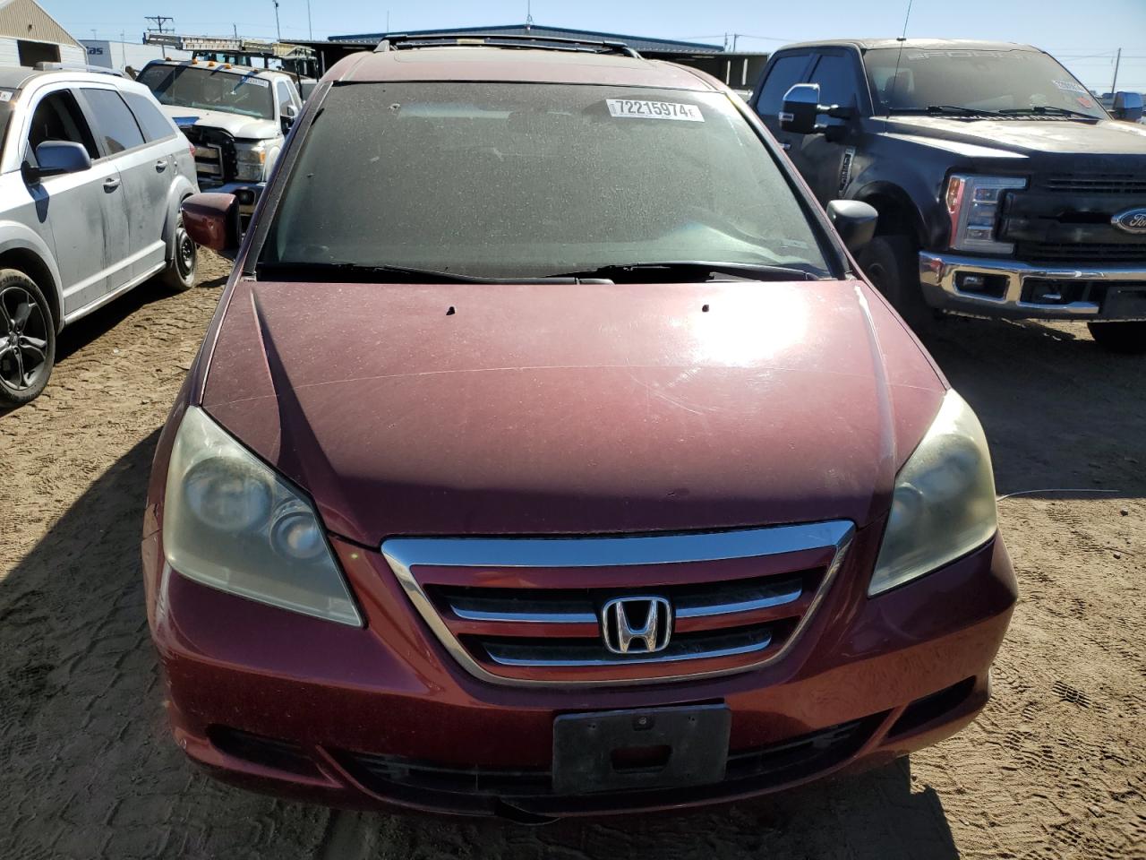 2005 Honda Odyssey Exl VIN: 5FNRL38725B017926 Lot: 72215974