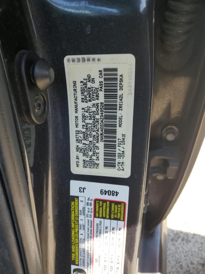 1NXBU4EE0AZ349528 2010 Toyota Corolla Base