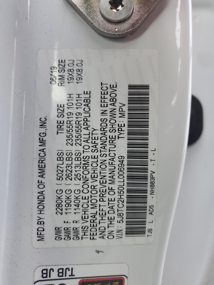 5J8TC2H50LL006949 2020 Acura Rdx Technology