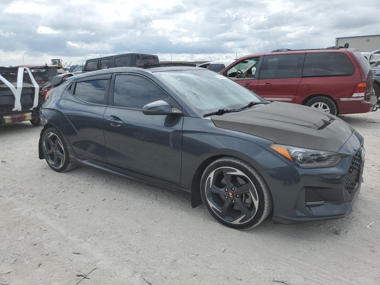 2019 Hyundai Veloster Turbo VIN: KMHTH6AB7KU020617 Lot: 71170864