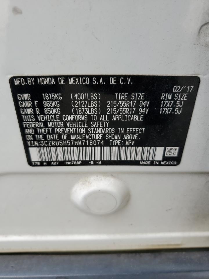 3CZRU5H57HM718074 2017 Honda Hr-V Ex