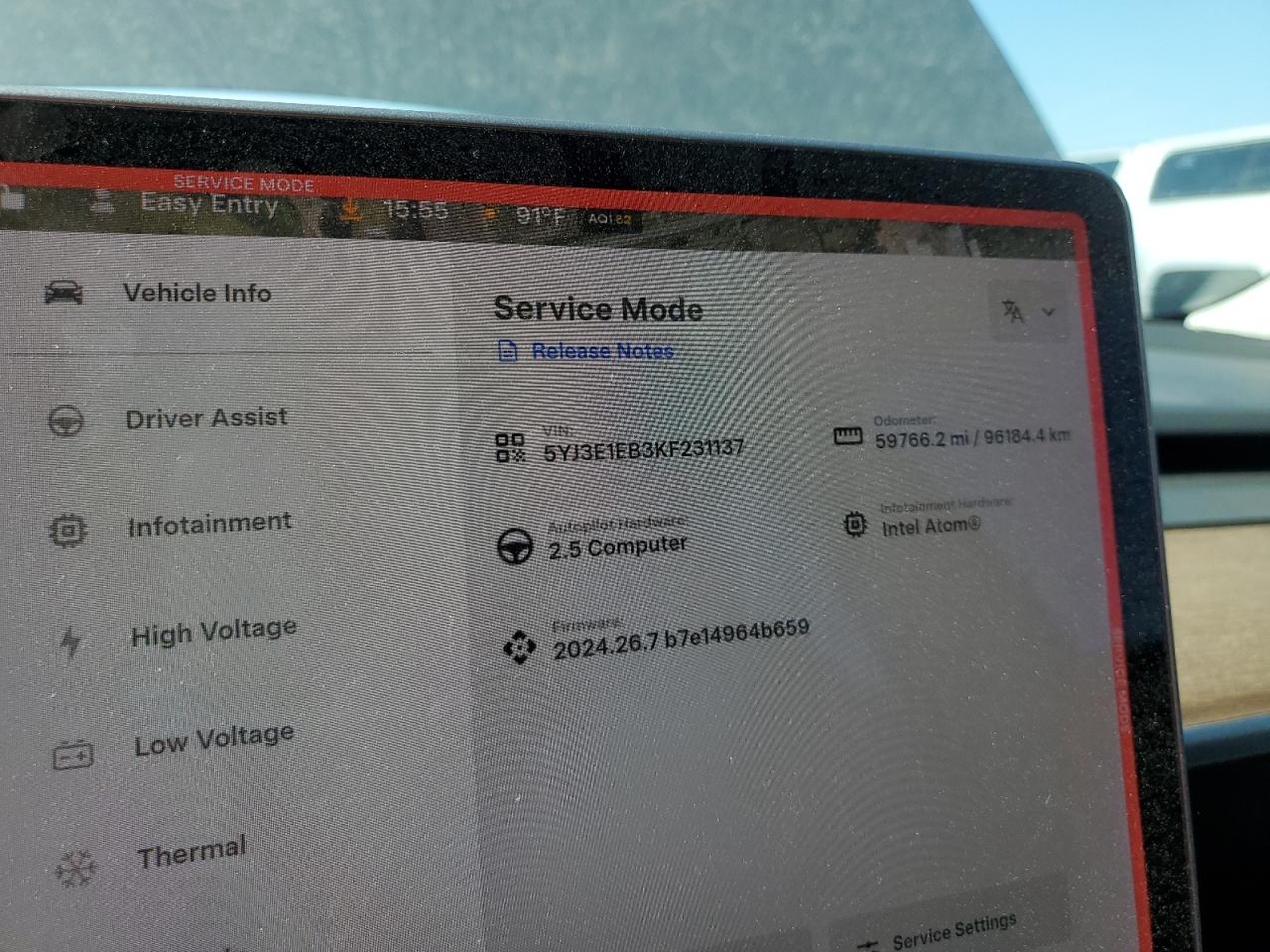 5YJ3E1EB3KF231137 2019 Tesla Model 3