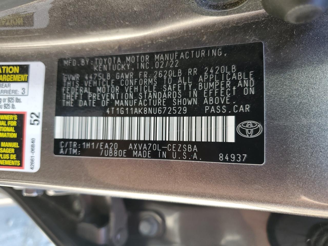 2022 Toyota Camry - Image 13