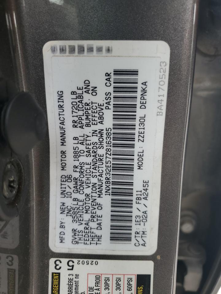 1NXBR32E57Z816385 2007 Toyota Corolla Ce